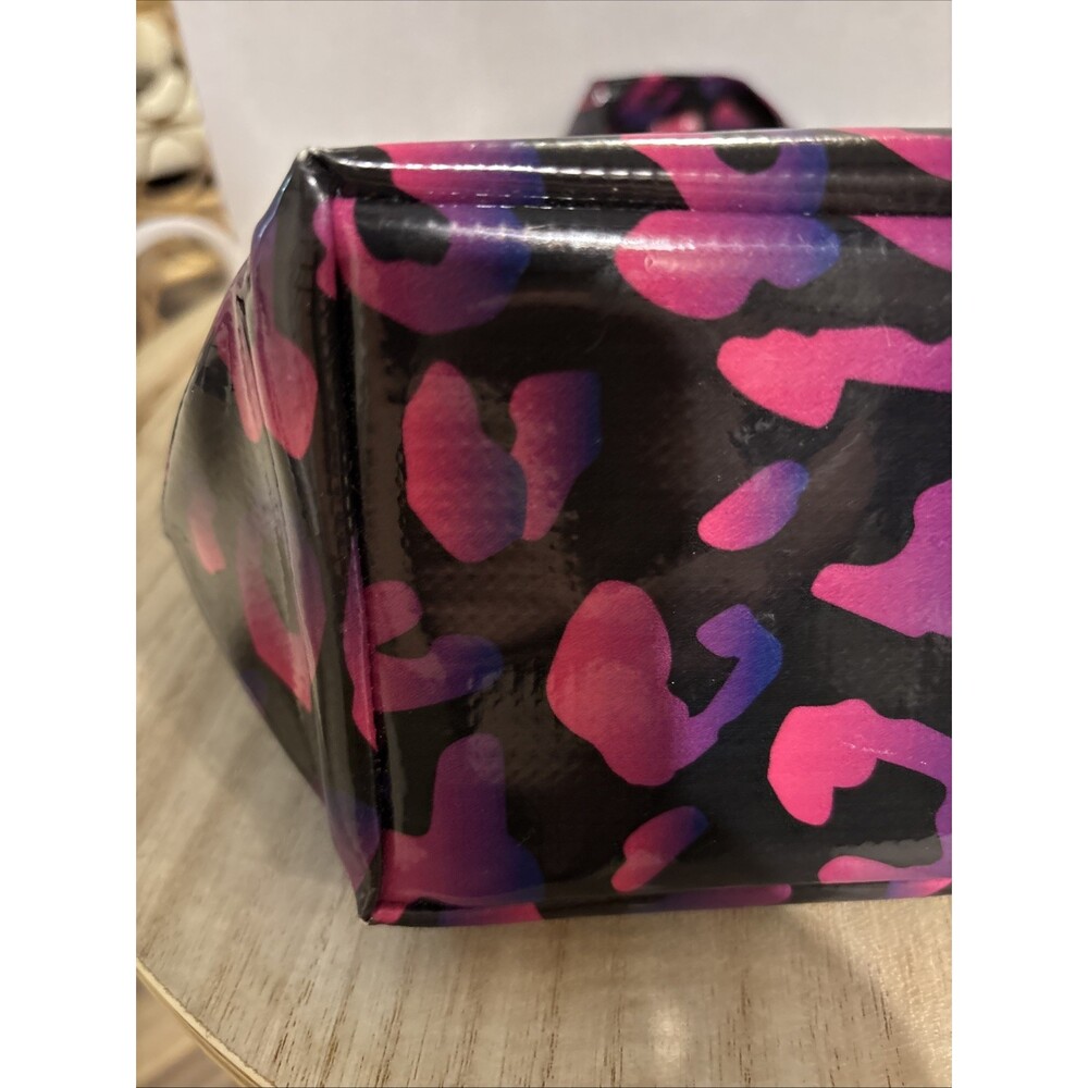 Consuela Pebbles Tote Bag Vinyl Pink Purple Animal Print - Picture 10 of 16